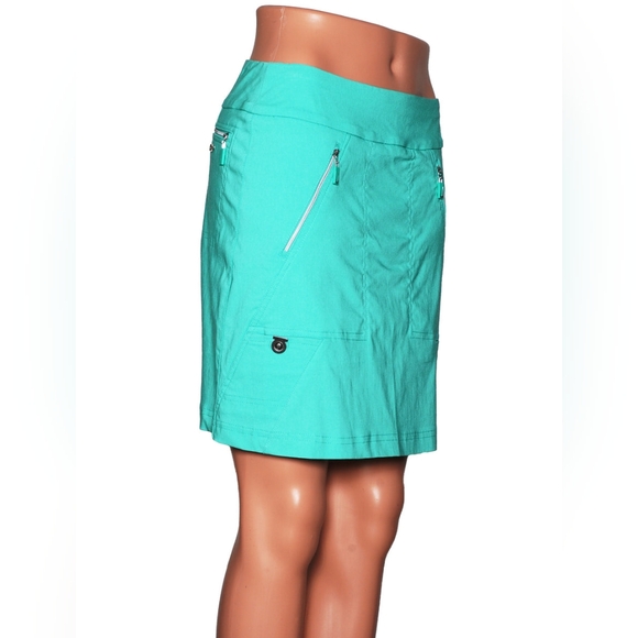 Jamie Sadock Pull-On Golf Skort - Aquamarine - Size 4. - Picture 2 of 7